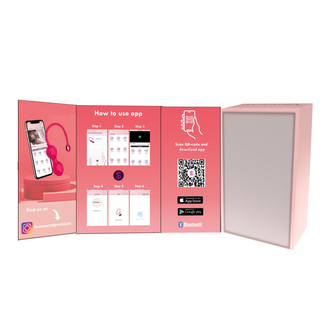 Lovesecret Premium – LS01 Love Balls – App Controlled – 9 Vibratiemodi – Music Mode – Roze – Waterdicht – Luxe Cadeauverpakking