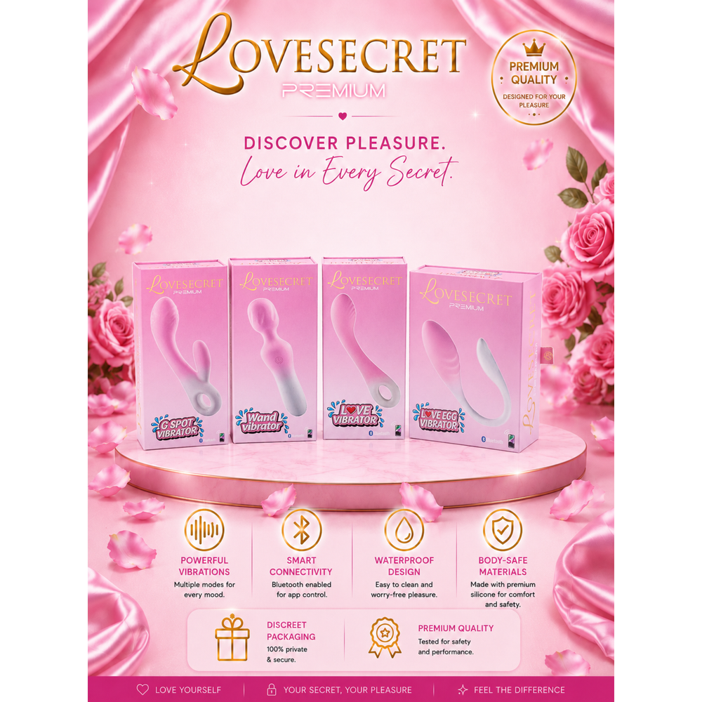 LoveSecret Premium - Saving Pack met 4 App-Gestuurde Vibrators – Oplaadbaar – Roze