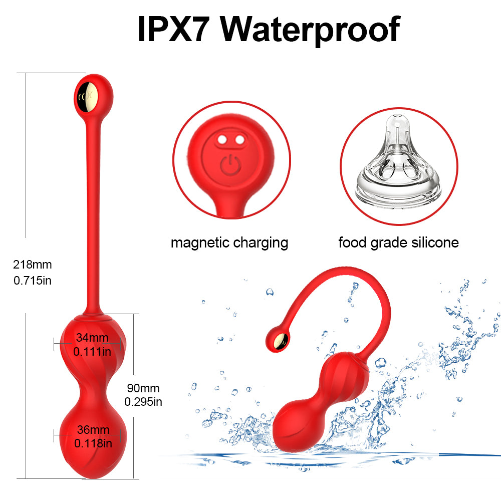 Lovesecret Premium – LS01 Love Balls – App Controlled – 9 Vibratiemodi – Music Mode – Roze – Waterdicht – Luxe Cadeauverpakking