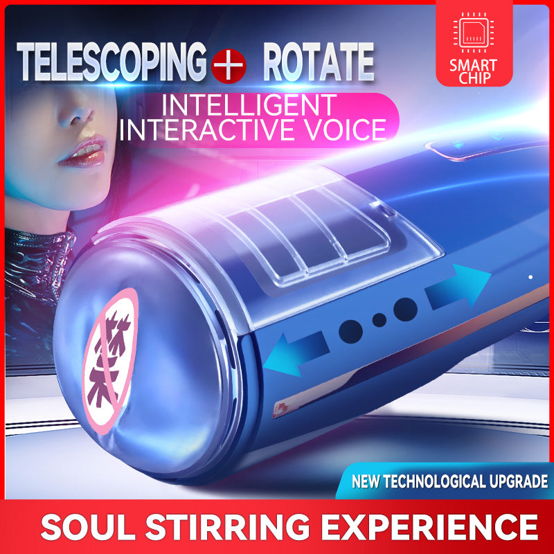 Lovesecret Premium – LS06 – Masturbator Pro 2 – Blauw – Mega Size – Oplaadbaar & Waterdicht