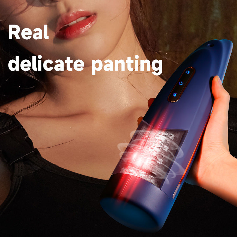 Lovesecret Premium – LS06 – Masturbator Pro 2 – Blauw – Mega Size – Oplaadbaar & Waterdicht