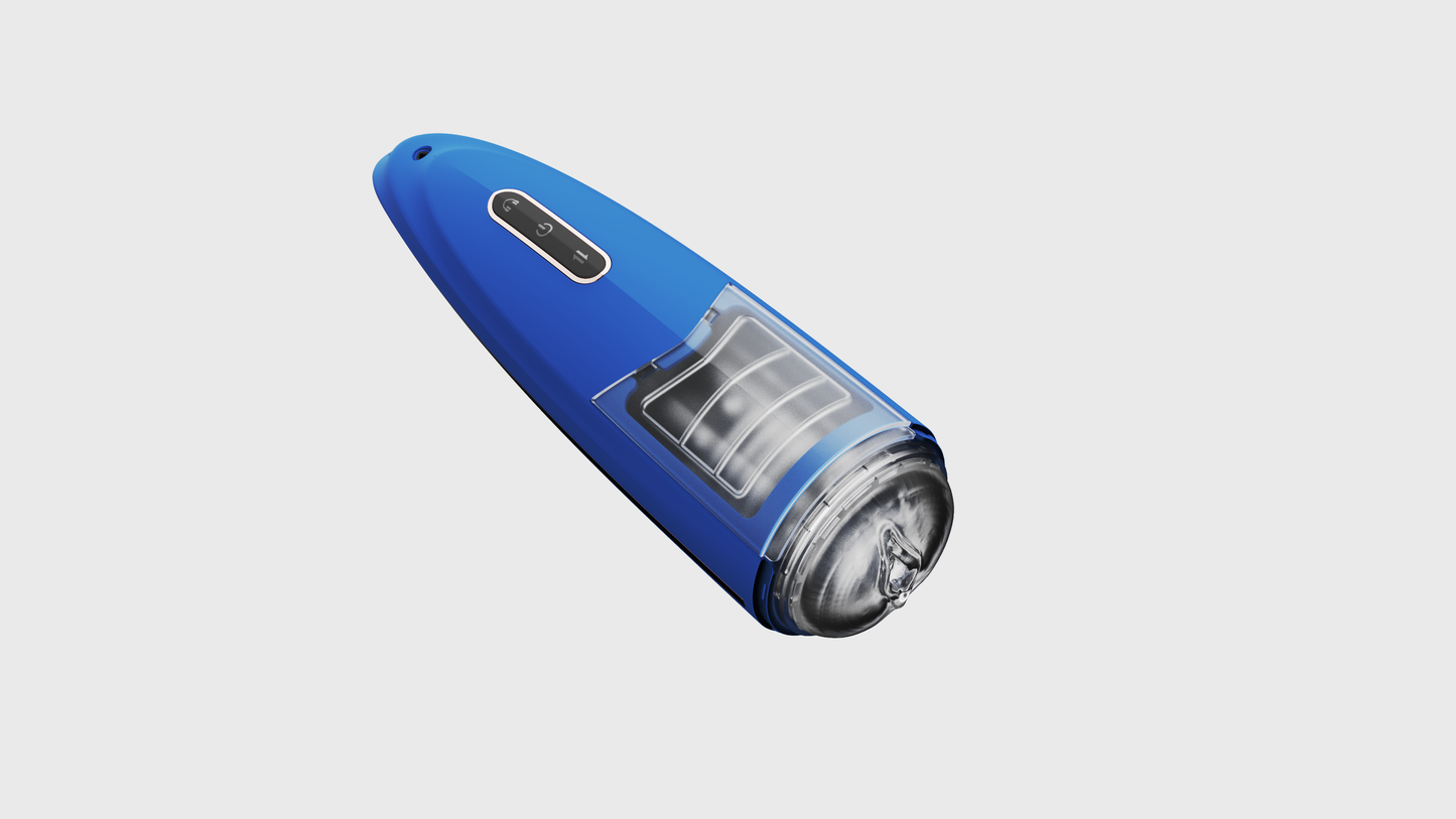 Lovesecret Premium – LS06 – Masturbator Pro 2 – Blauw – Mega Size – Oplaadbaar & Waterdicht