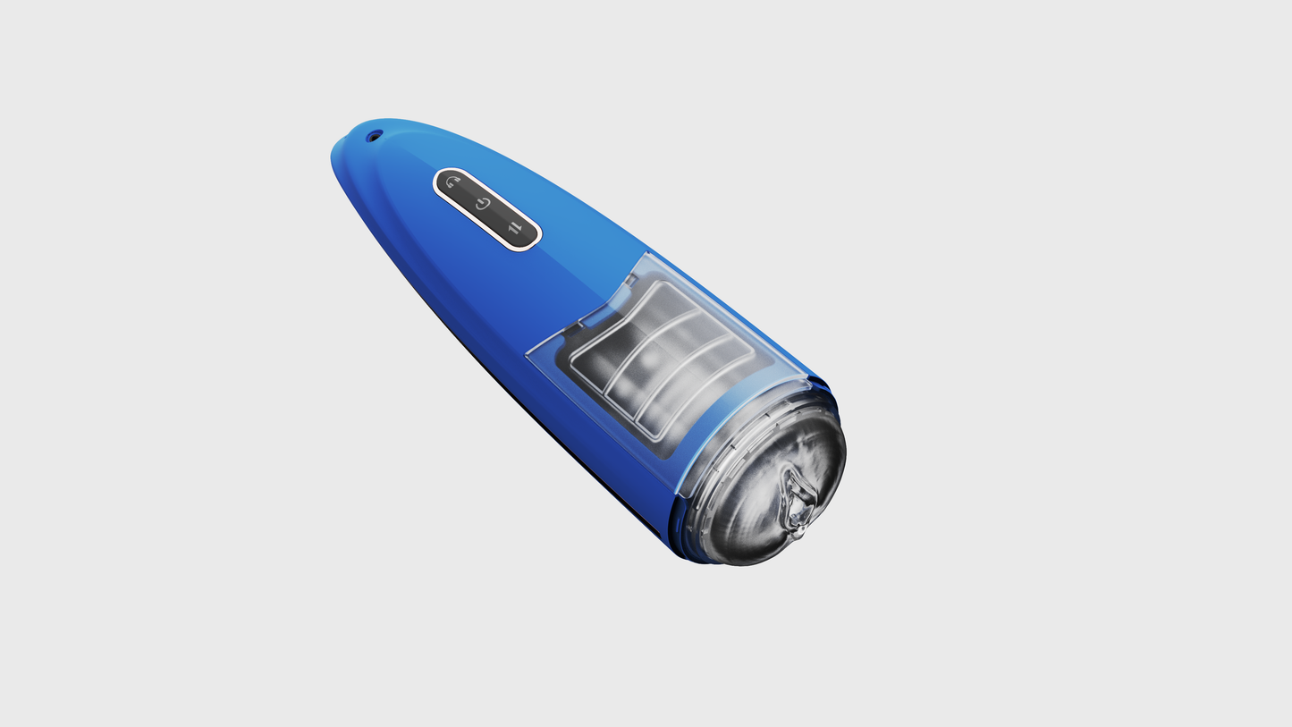 Lovesecret Premium – LS06 – Masturbator Pro 2 – Blauw – Mega Size – Oplaadbaar & Waterdicht