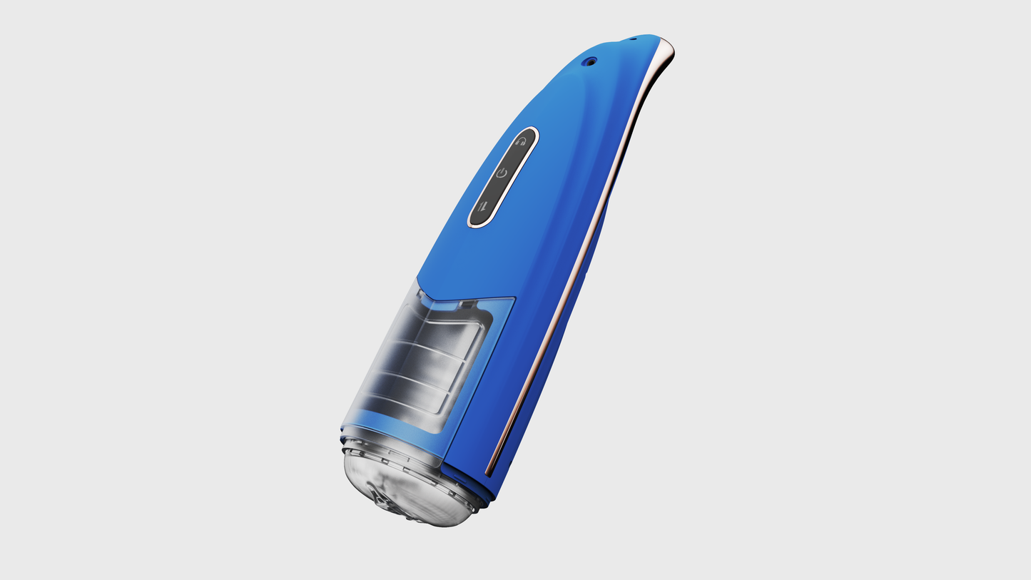 Lovesecret Premium – LS06 – Masturbator Pro 2 – Blauw – Mega Size – Oplaadbaar & Waterdicht