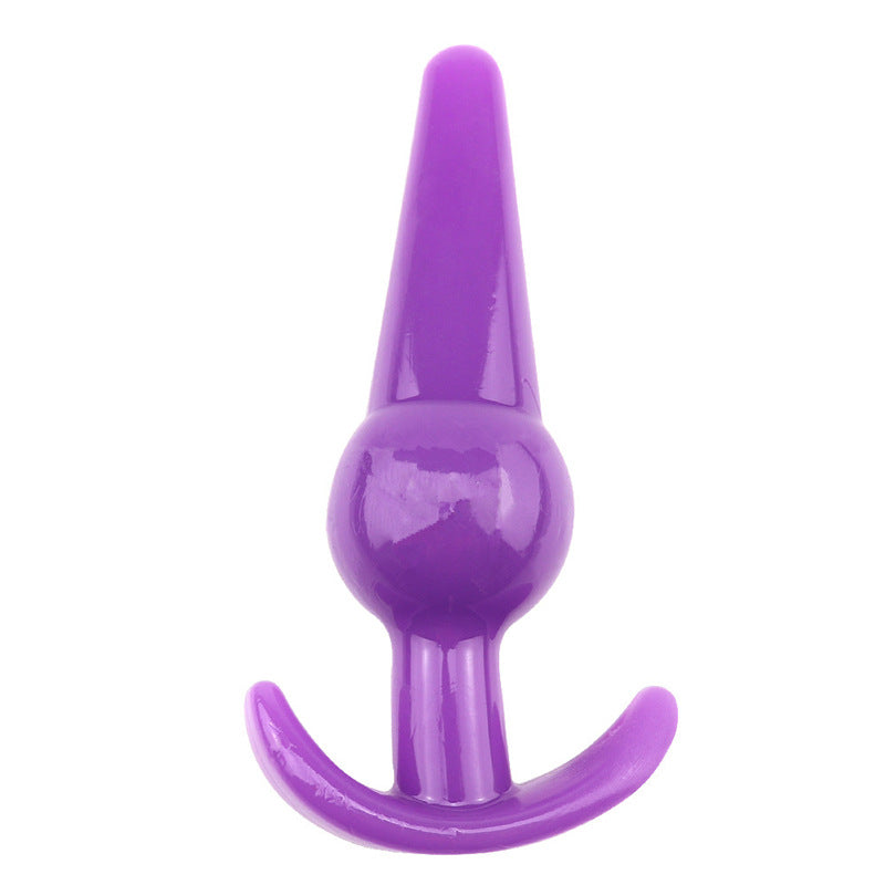 Lovesecret Sensual LS23 T-Plug 14 Paars – 12,6 cm – Zachte & Veilige TPE Anal Plug – Voor Beginners & Halfgevorderden