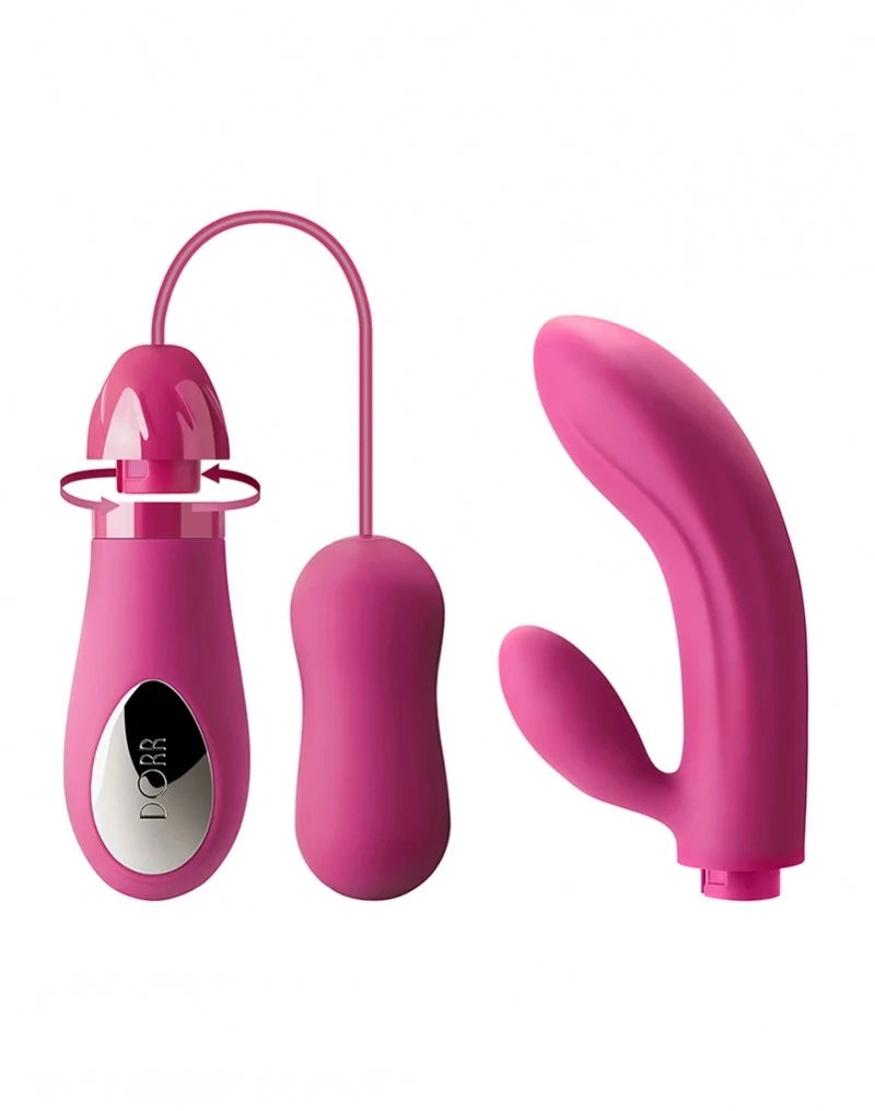 DORR - Mystic Double Pleasure - G-Spot Vibrator & Vibrerend Ei – Roze