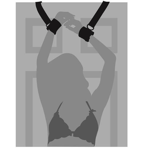 Loving Joy - Door Jam Cuffs Bondage Set - N10447