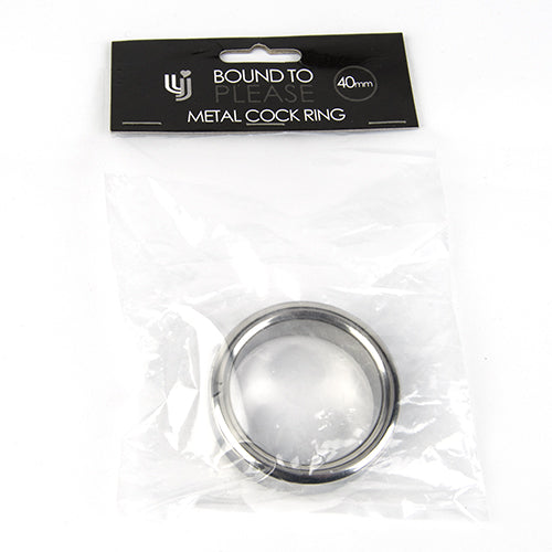 Bound to Please Metal Cock and Ball Ring – 40mm Small Size