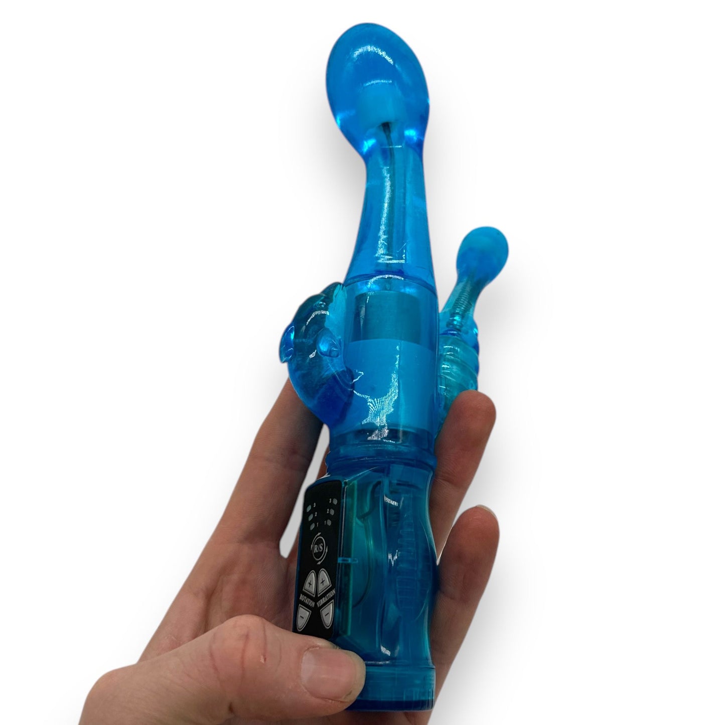 Trendy Deals - TD11148 - Happy Angel Roterende Vibrator 23 CM / 9 Inch - Blauw - Mooie Kleurbox