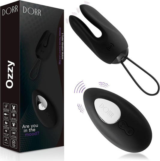 DORR OZZY Remote Control Vibrator – 3 Motors, 10 Standen, Zwart