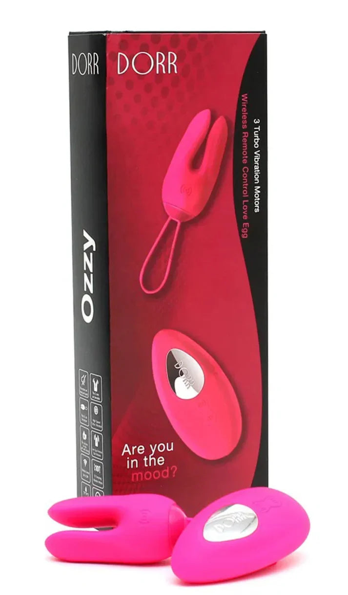 DORR OZZY Remote Control Vibrator – 3 Motors, 10 Standen, Roze
