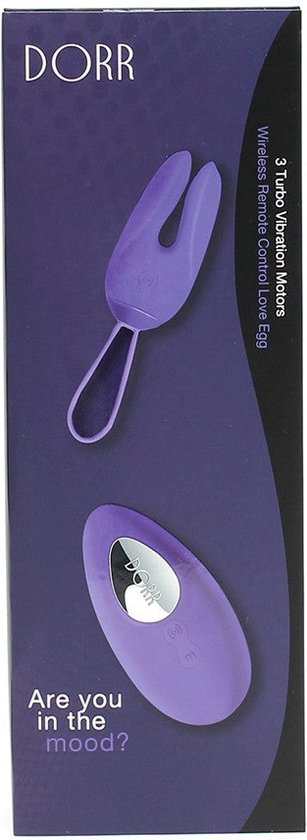 DORR OZZY Remote Control Vibrator – 3 Motors, 10 Standen, Paars