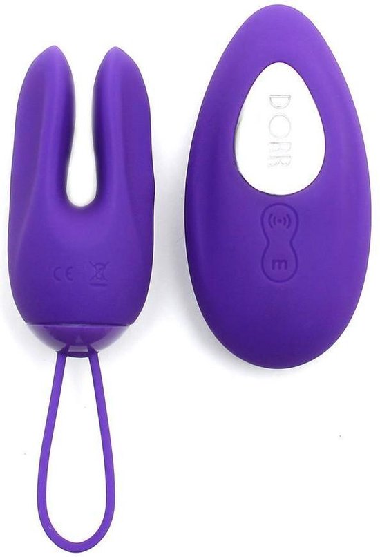 DORR OZZY Remote Control Vibrator – 3 Motors, 10 Standen, Paars