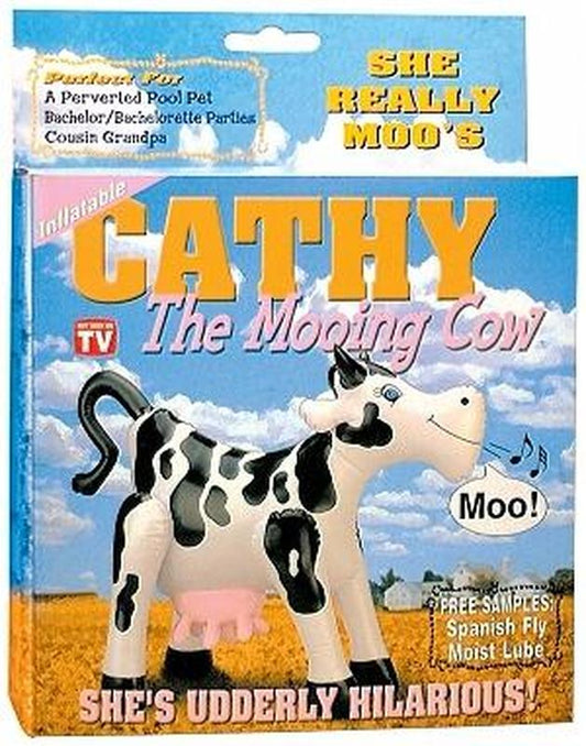 Pipedream Cathy The Mooing Cow - Inflatable Cow With Real Cow Voice Tone