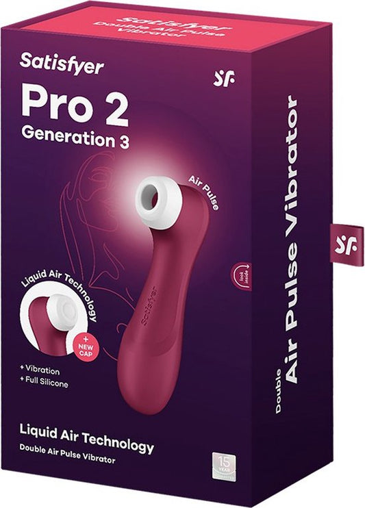 Satisfyer - Bestseller Model - Pro 2  Generation 3  Air pulse Stimulator + Vibration - Airsucker