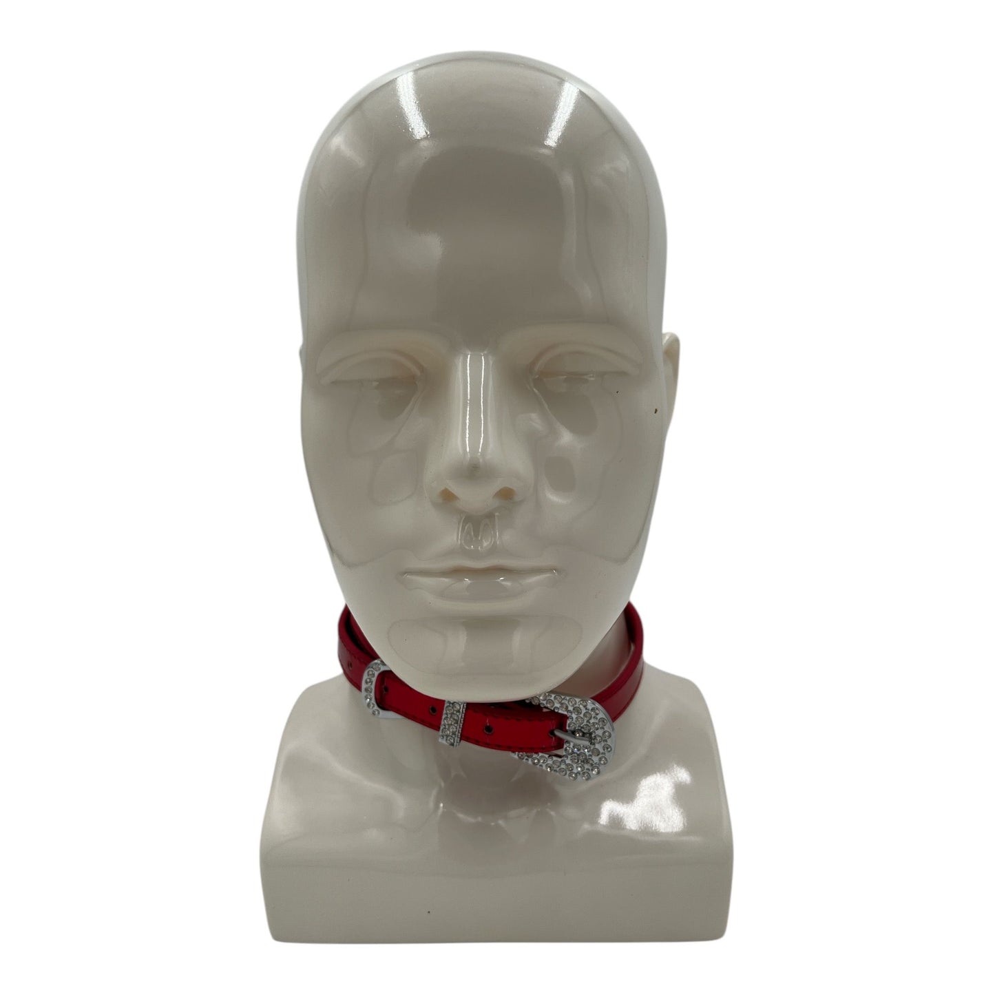 Collar/Halsband - Rood - BDSM - Diameter 16 CM - Lengte 58 CM - Breedte 1,5 CM