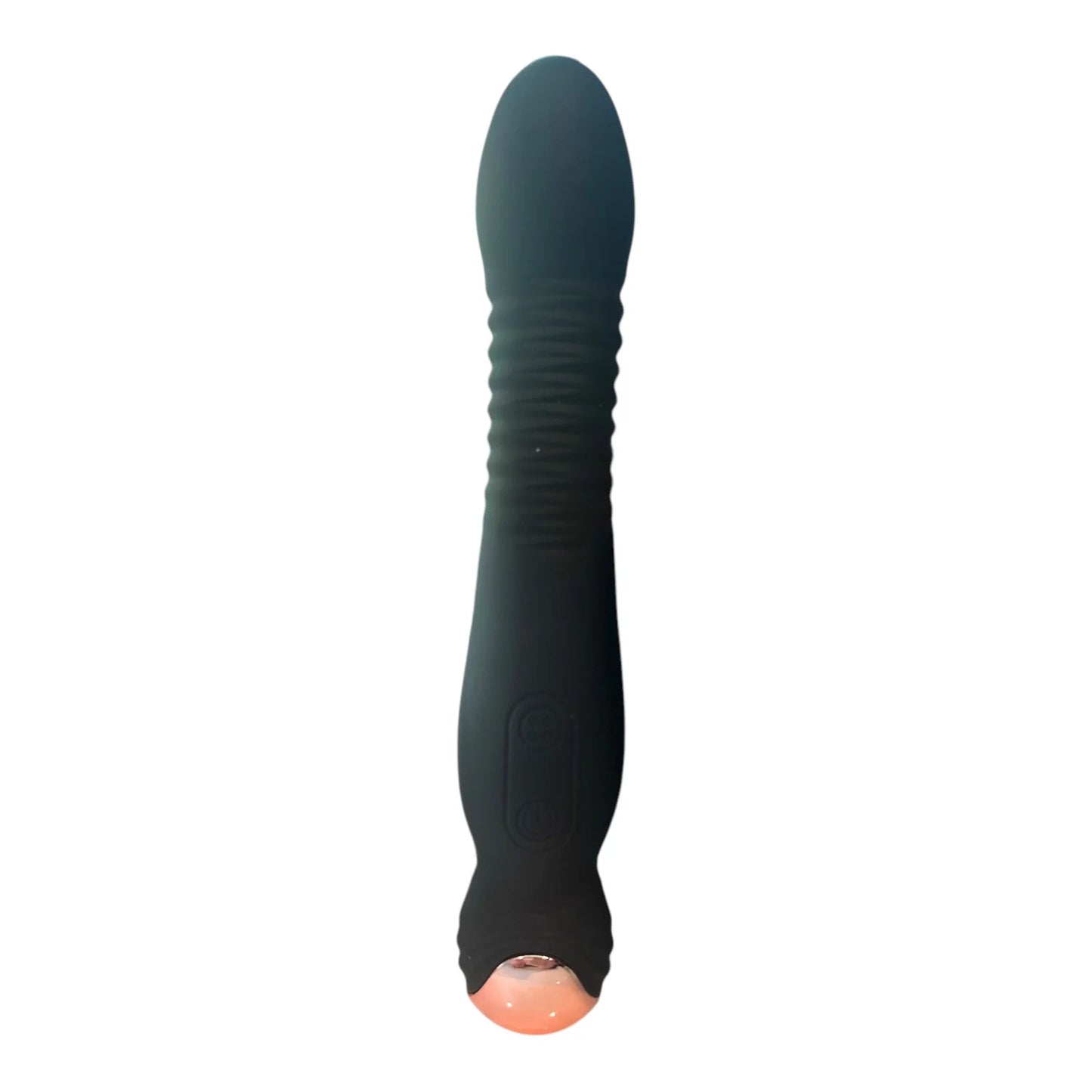 Power Escorts - Ron - Zwarte Luxury Silicone Vibrator - Rechargeable