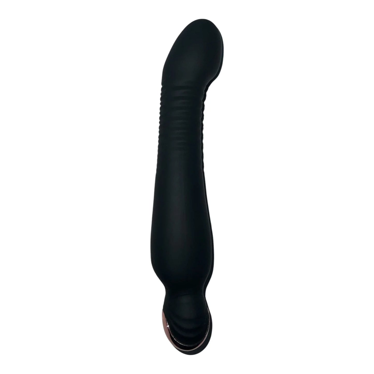 Power Escorts - Ron - Zwarte Luxury Silicone Vibrator - Rechargeable