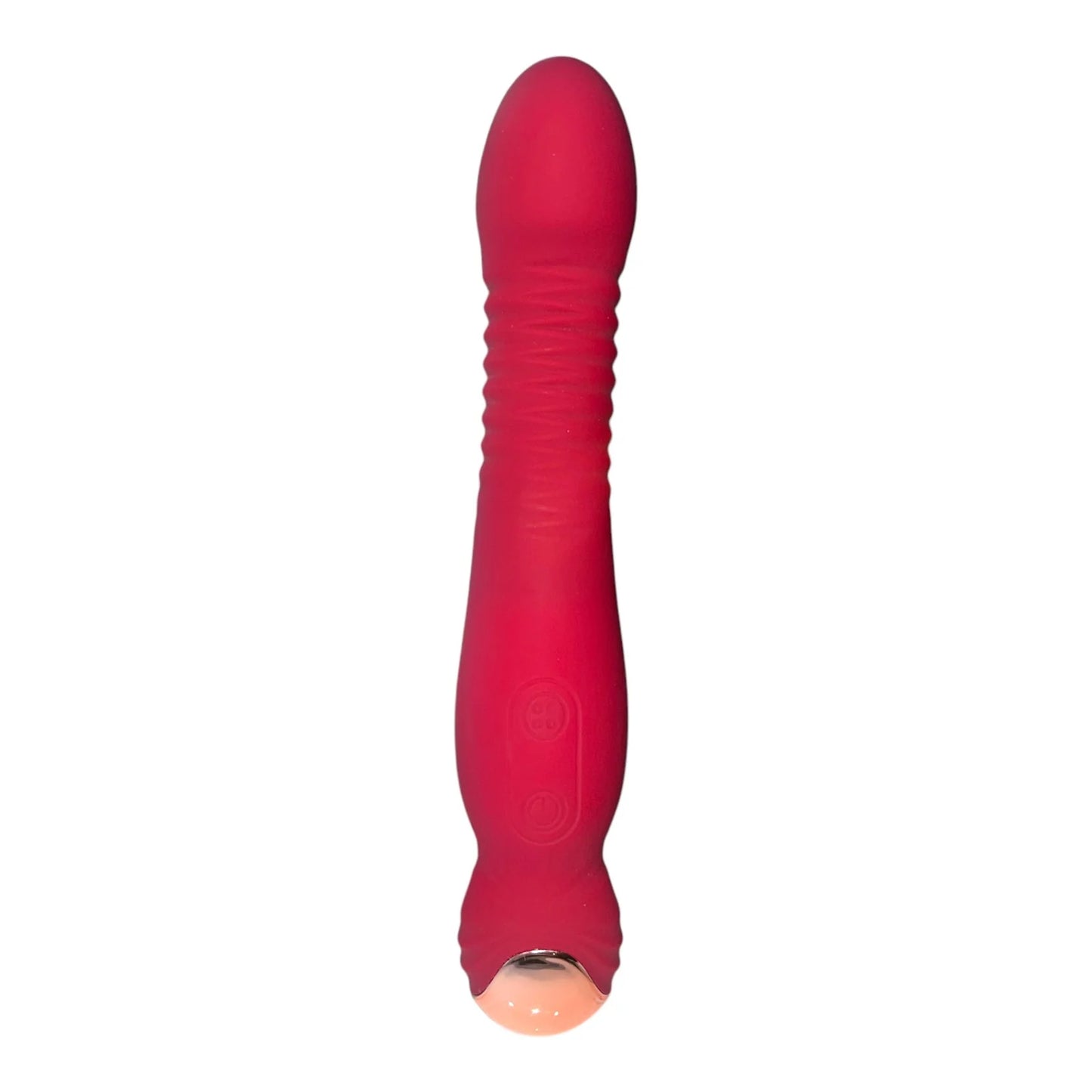 Power Escorts - Ron - Bordeaux Rode Luxury Silicone Vibrator - Rechargeable