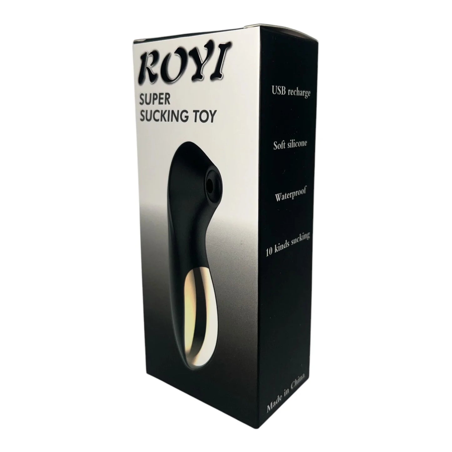 Power Escorts - Royi - Zwarte Zuiger Vibrator Super Sucking - Luchtdruk Vibrator