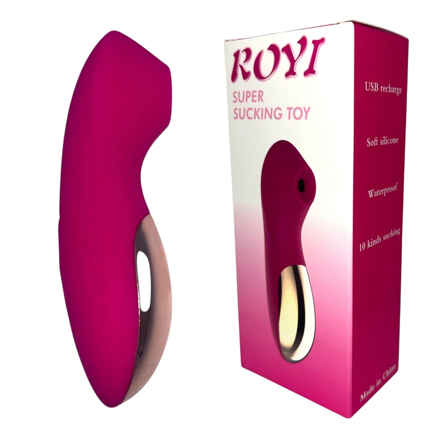 Power Escorts - Royi - Roze Zuiger Vibrator Super Sucking - Luchtdruk Vibrator