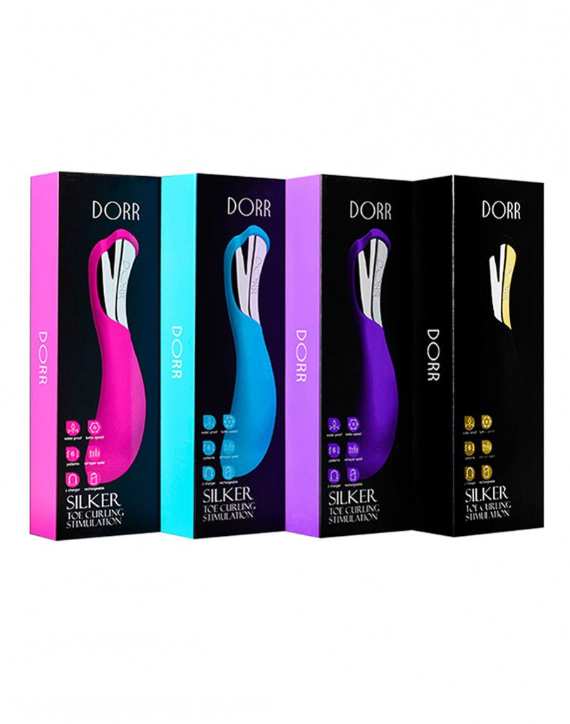 DORR - Silker - G-Spot Vibrator – Zwart & Goud, Oplaadbaar, 20 cm