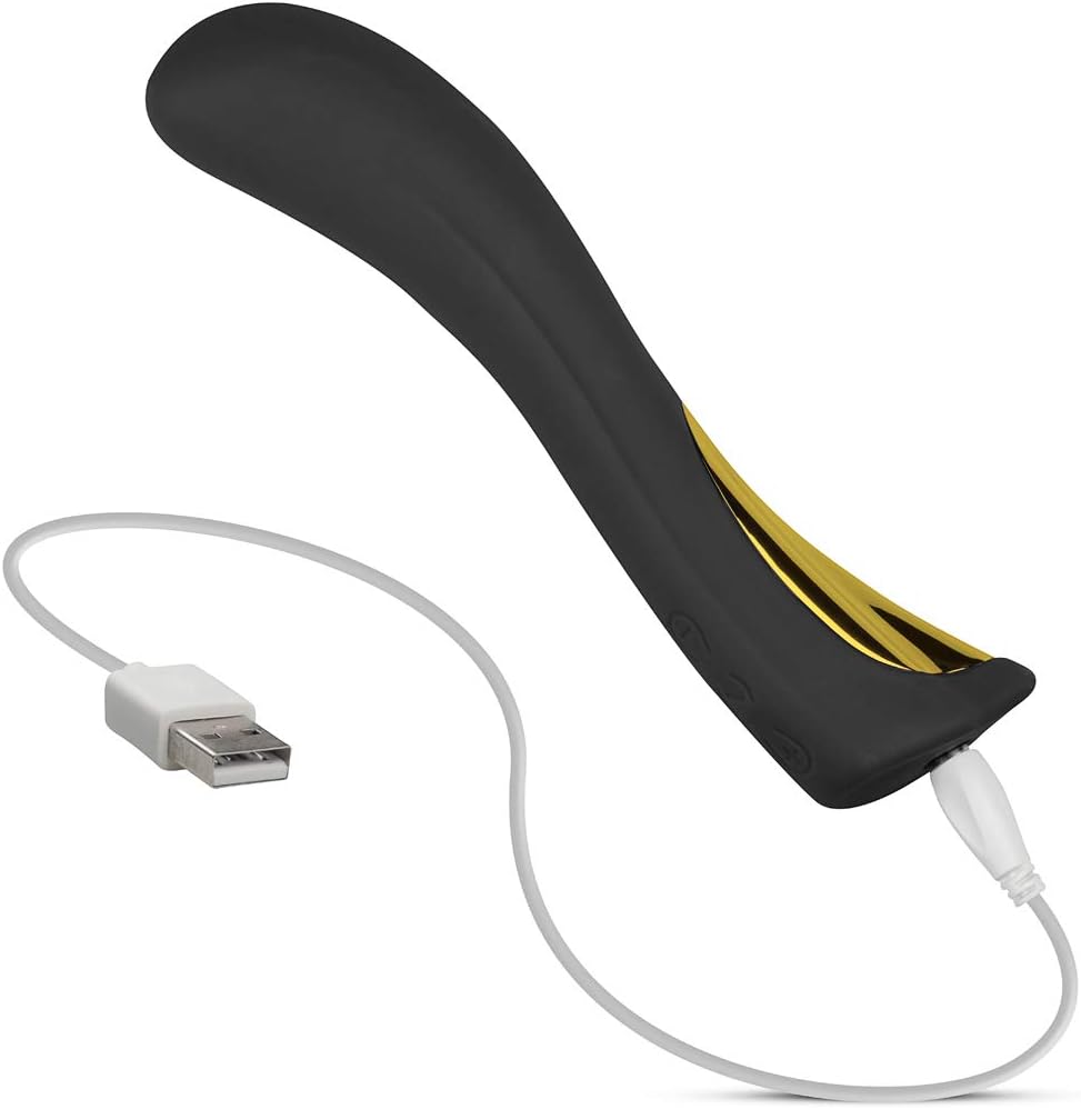 DORR - Silker - G-Spot Vibrator – Zwart & Goud, Oplaadbaar, 20 cm