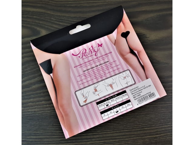 Strapless Panty - Invisible Seamless Thong Black