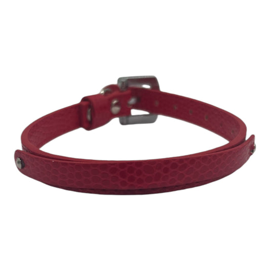 Kattenhalsband / Kleine Hondenhalsband - Rood - Diameter 8 CM - Lengte 30 CM - Breedte 1 CM - Gesp Met Luxe Diamant Look