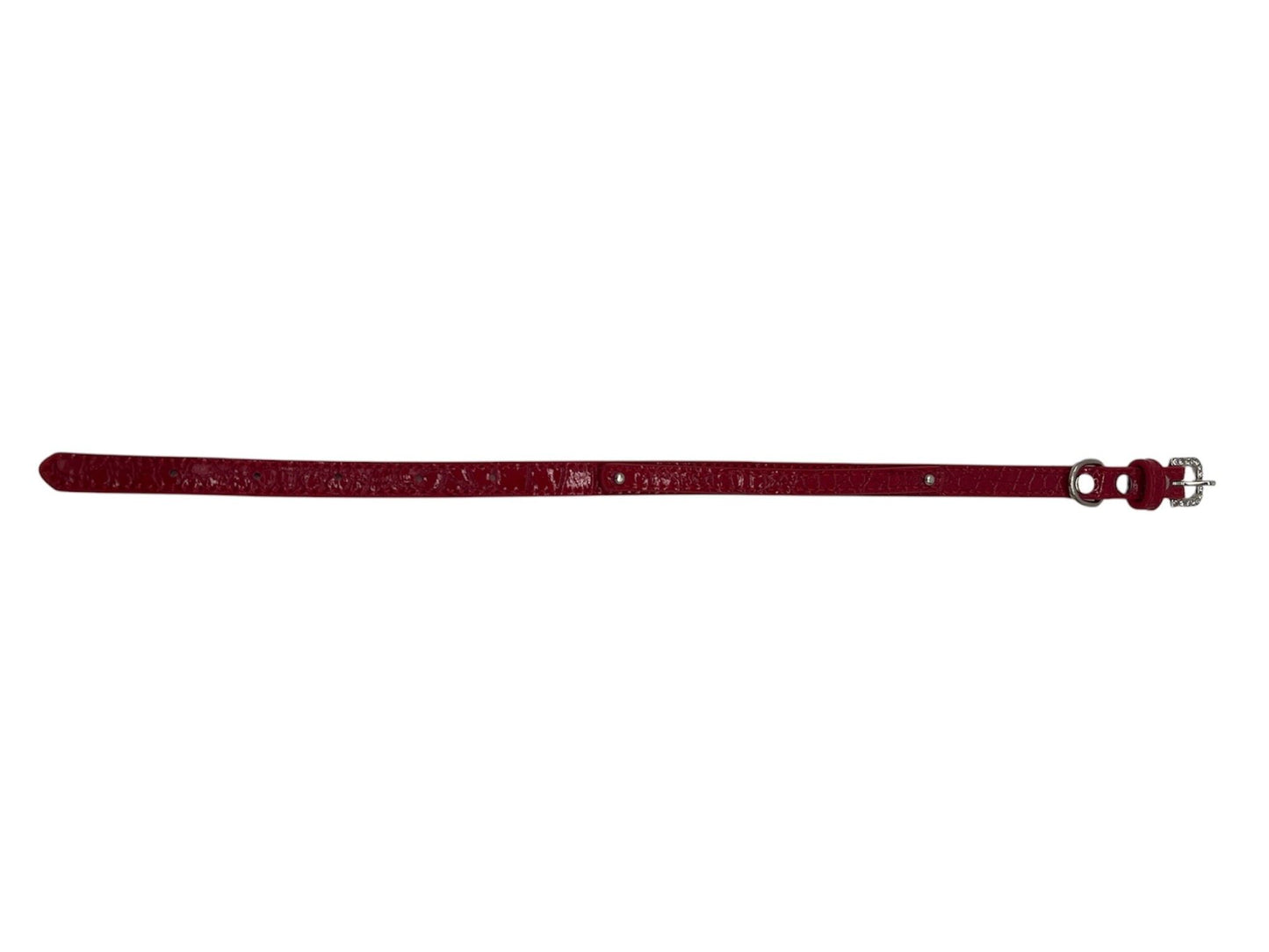 Kattenhalsband / Kleine Hond Halsband - Rood - Diameter 12 CM - Lengte 42 CM - Breedte 1,2 CM