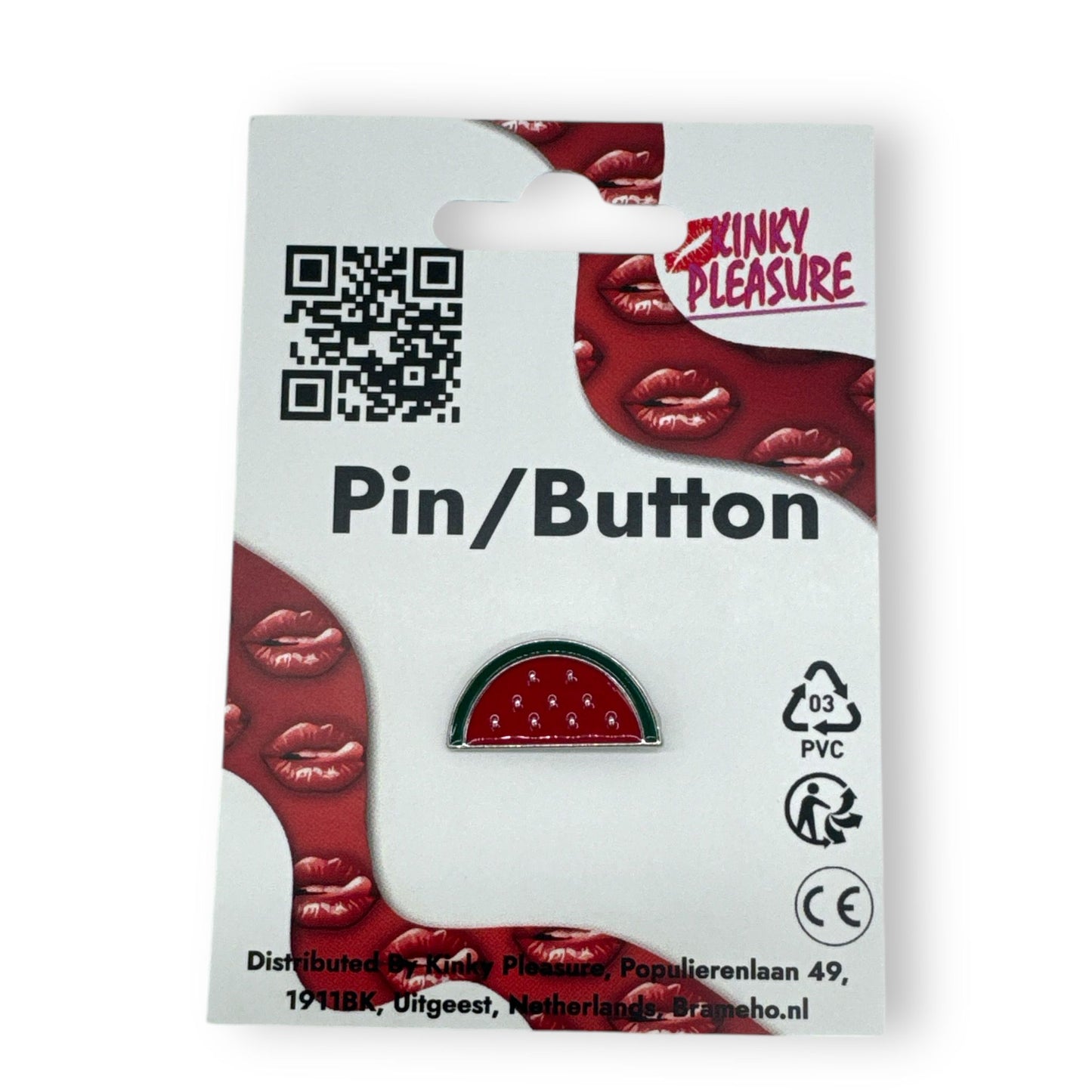 Kinky Pleasure - T115 - Meloen Schijf Pin/Badge