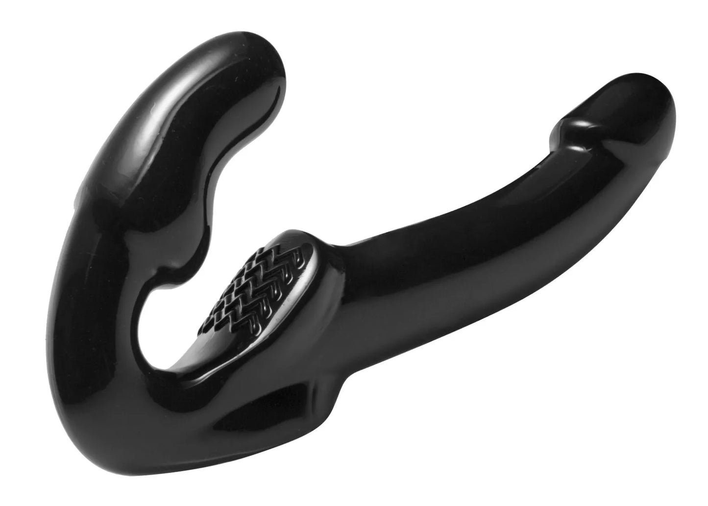 XR Brands - StrapU Revolver Strapless Strap On Dildo Black - G-Spot Clitoral Stimulation - Big Size