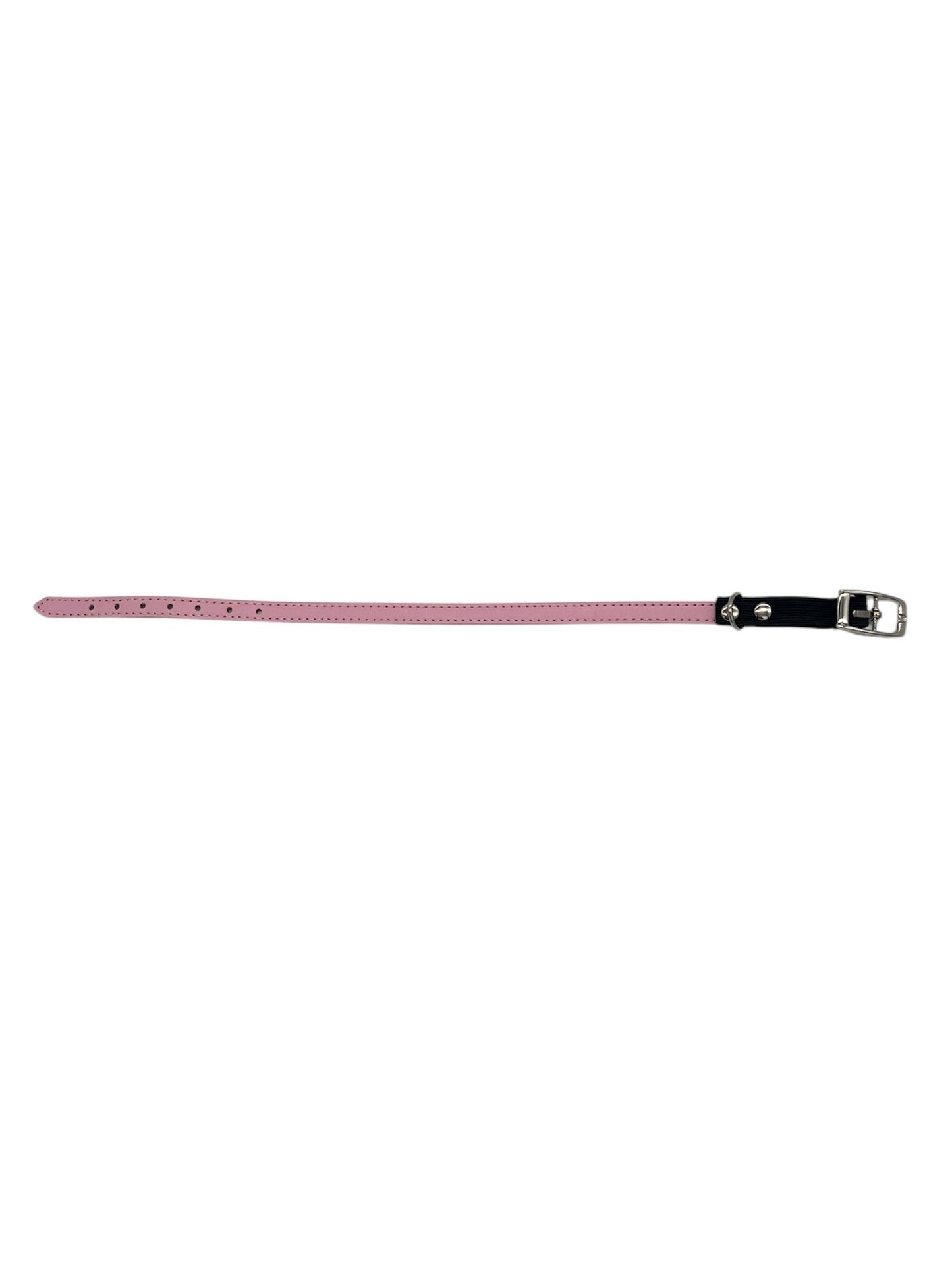 Kattenhalsband / Kleine Hond Halsband - Roze/Zwart - Diameter 8 CM - Lengte 30 Cm - Breedte 0,7 CM