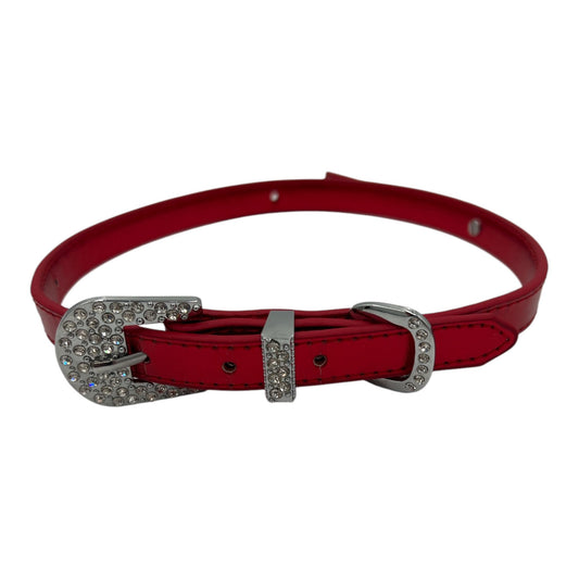 Collar/Halsband - Rood - BDSM - Diameter 16 CM - Lengte 58 CM - Breedte 1,5 CM