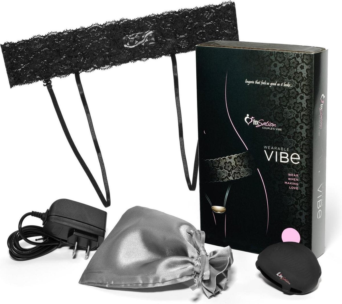 Fixsation – Couples Panty Vibe - Panty Vibrator - Rechargeable - For Couples - Wtih Case - Very nice package - Size XL