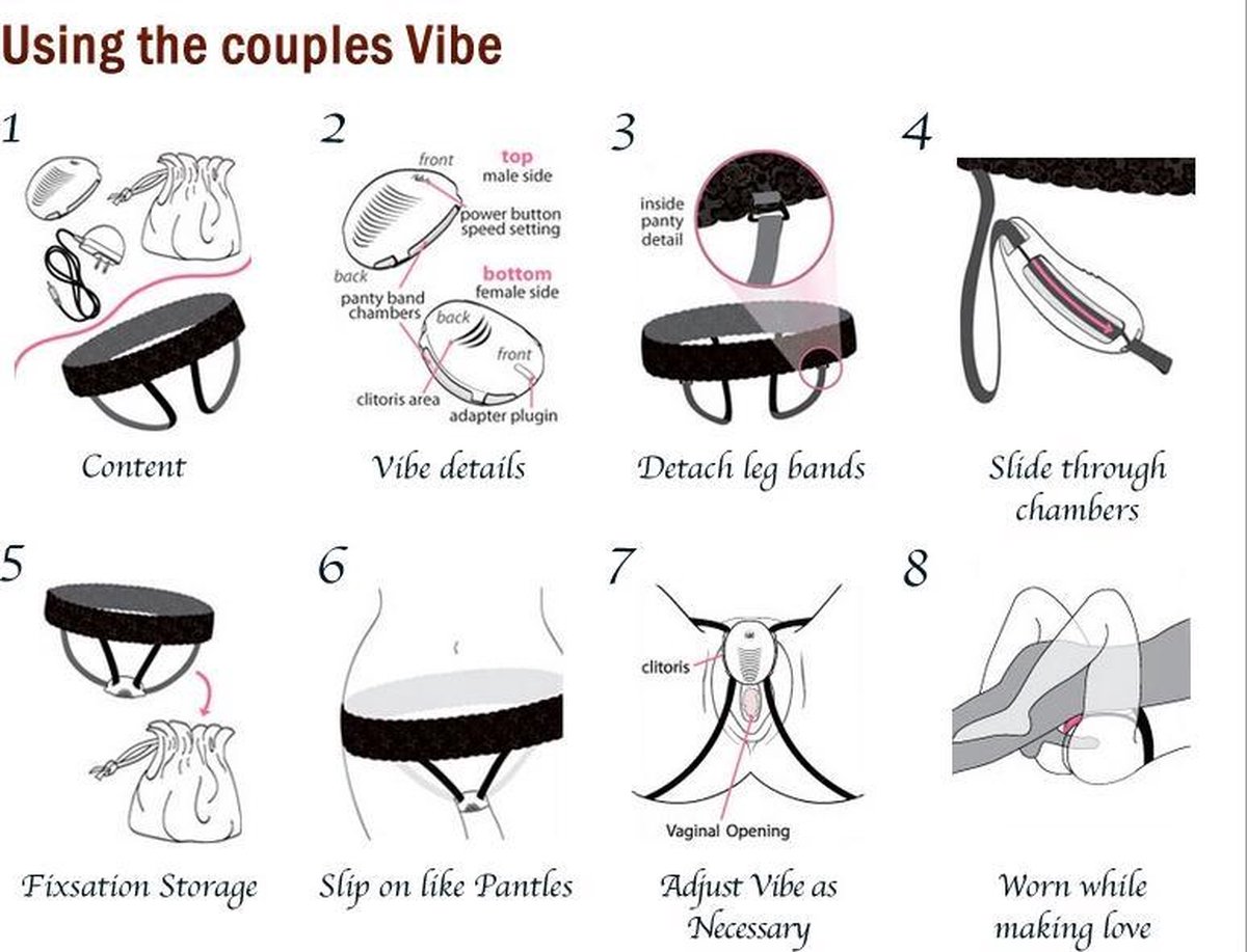 Fixsation – Couples Panty Vibe - Panty Vibrator - Rechargeable - For Couples - Wtih Case - Very nice package - Size XL