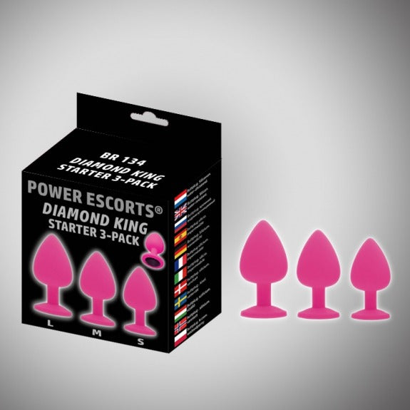 Power Escorts - Diamond King Starter 3-pack - S, M & L - Br134