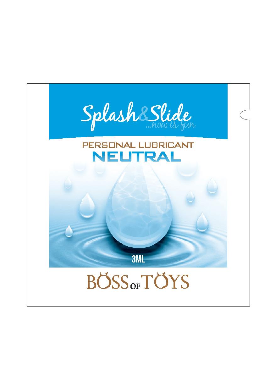 Bossoftoys Sachets Lubricant Neutral 3 ml - Waterbased - 2-00244