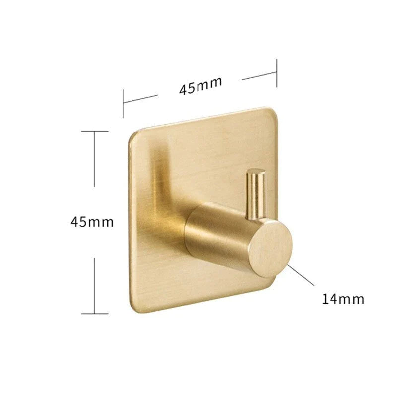 Roestvrijstalen Kapstock Sticker Goud 4.5x.4.5cm 1 Stuk
