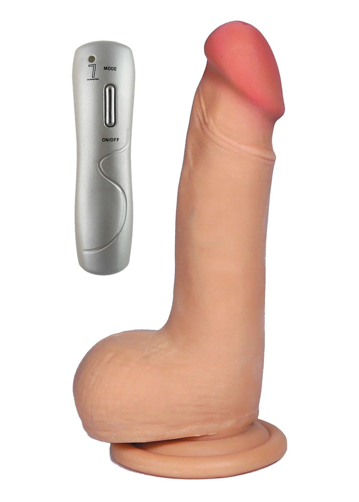 Bossoftoys Ares Loveclonex Ultra Realistic Vibrator - Cyber skin feels like real - Better then Silicone - 3 cm thick - 21-00001 - Suction Cup - Wired Remote - Flesh - 6 inch / 15 cm