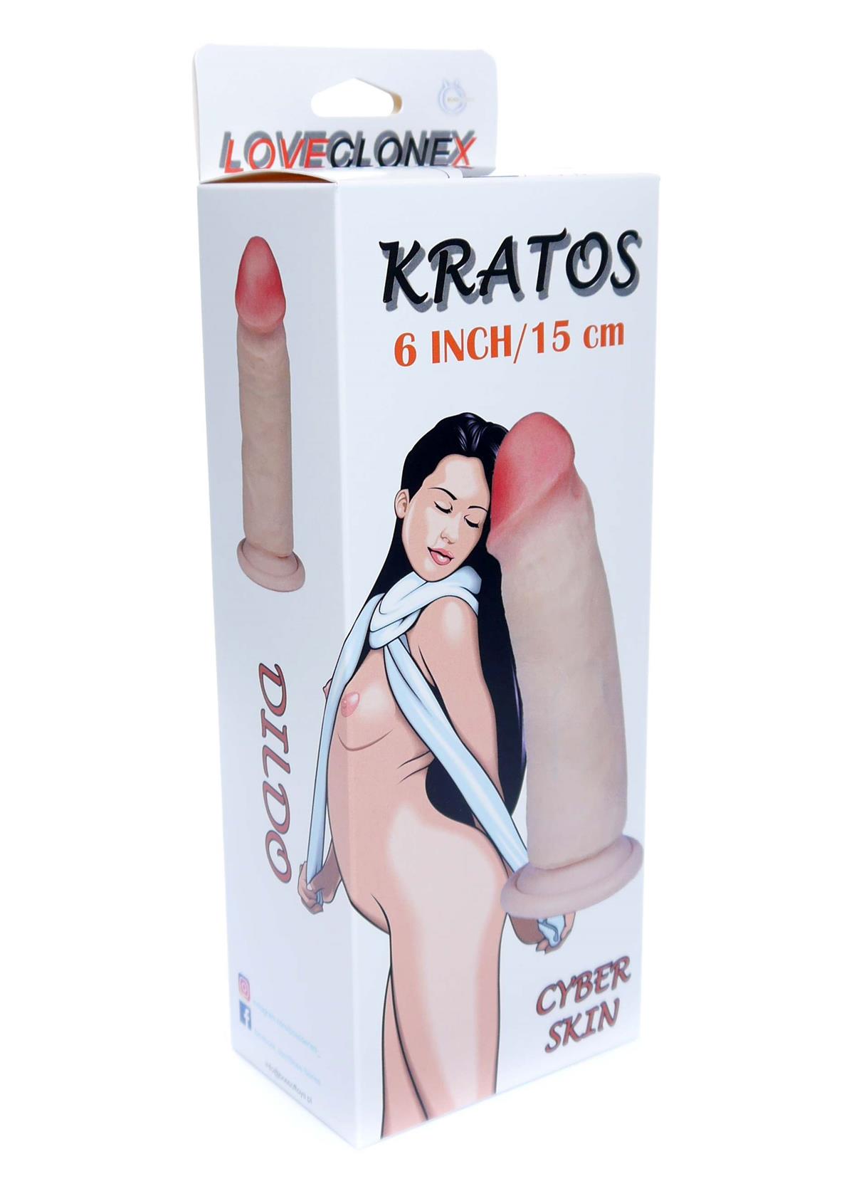 Bossoftoys Kratos Loveclonex Ultra Realistic Dildo - Cyber skin feels like real - 21-00032 - 4,8 cm thick - Suction Cup - 6 inch / 15 cm