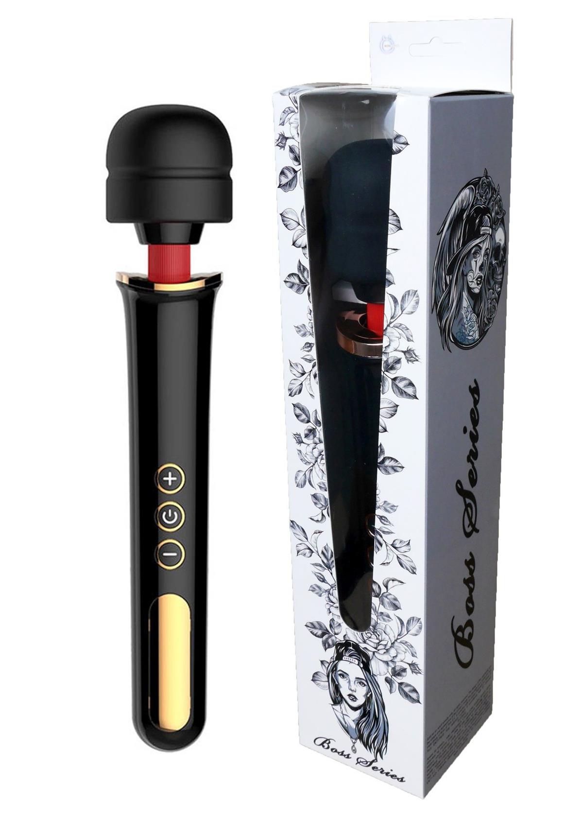 Bossoftoys Big Size Wand Massager - Vibrator - 30 CM - Black