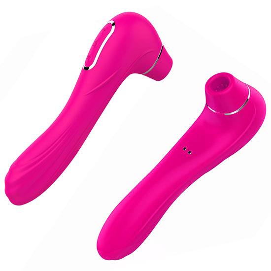 Bossoftoys- 22-00013-2 - Air Pressure Vibrator - Waterproof - Air Sucker - Oral Sucker -Big Size - Clitoral Stimulator/Massager - Stylish - 10 Modes - Rechargeable - Flesh Colour so not pink!