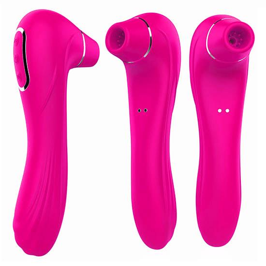 Bossoftoys- 22-00013-2 - Air Pressure Vibrator - Waterproof - Air Sucker - Oral Sucker -Big Size - Clitoral Stimulator/Massager - Stylish - 10 Modes - Rechargeable - Flesh Colour so not pink!