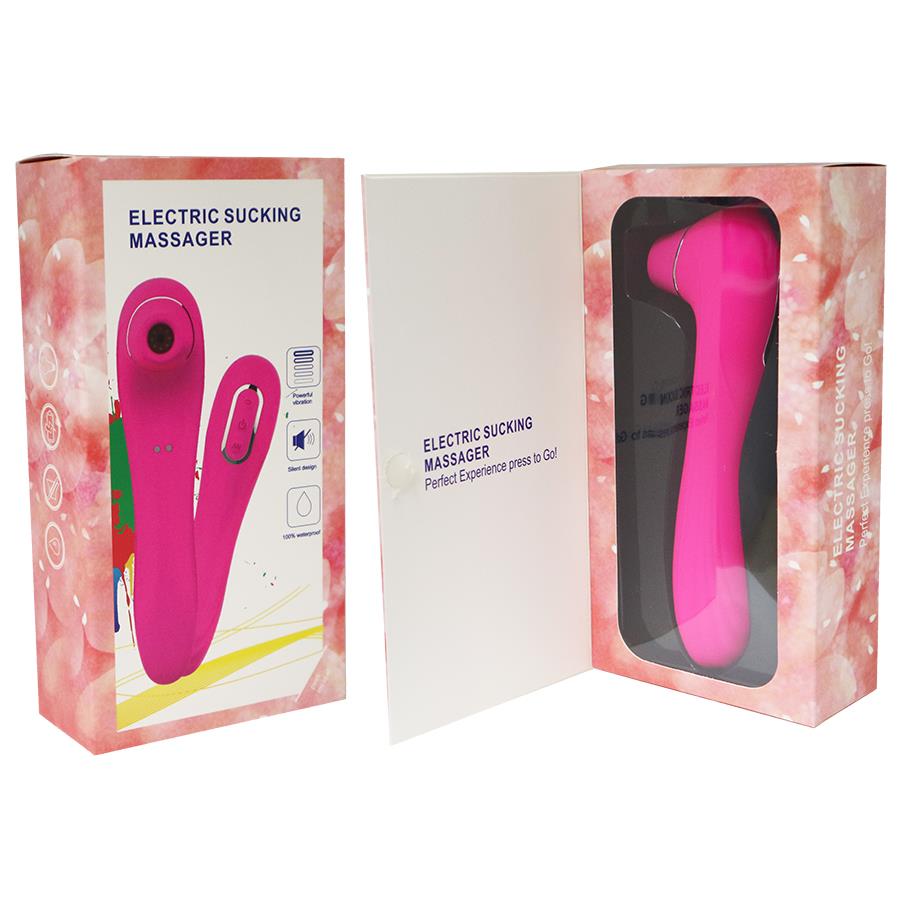 Bossoftoys- 22-00013-1 - Air Pressure Vibrator - Waterproof - Air Sucker - Oral Sucker -Big Size - Clitoral Stimulator/Massager - Stylish - 10 Modes - Rechargeable - Purple