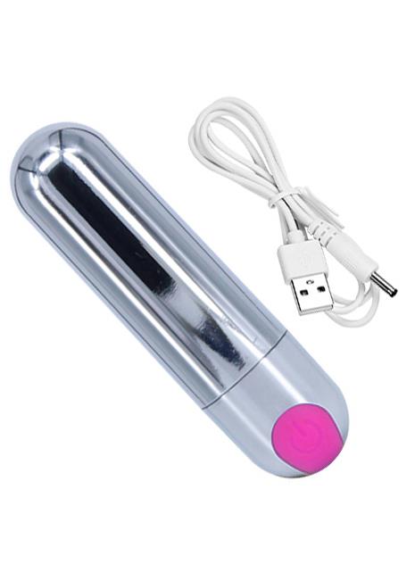 Bossoftoys Rechargeable Bullet - 10 function - Pink - 22-00017