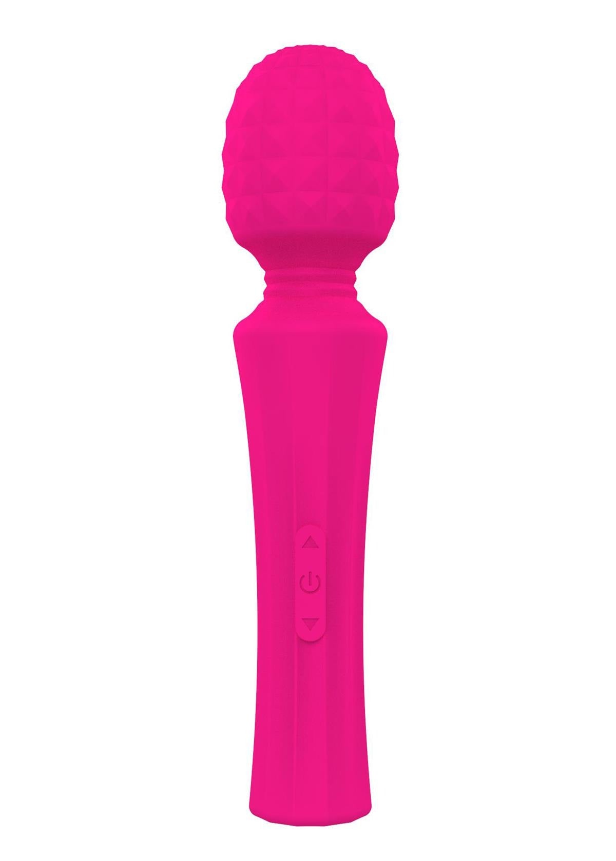 Bossoftoys - 22-00029 - Power wand Massager - Rechargeable - Silicone - 10 Function - Pink - Colour Box