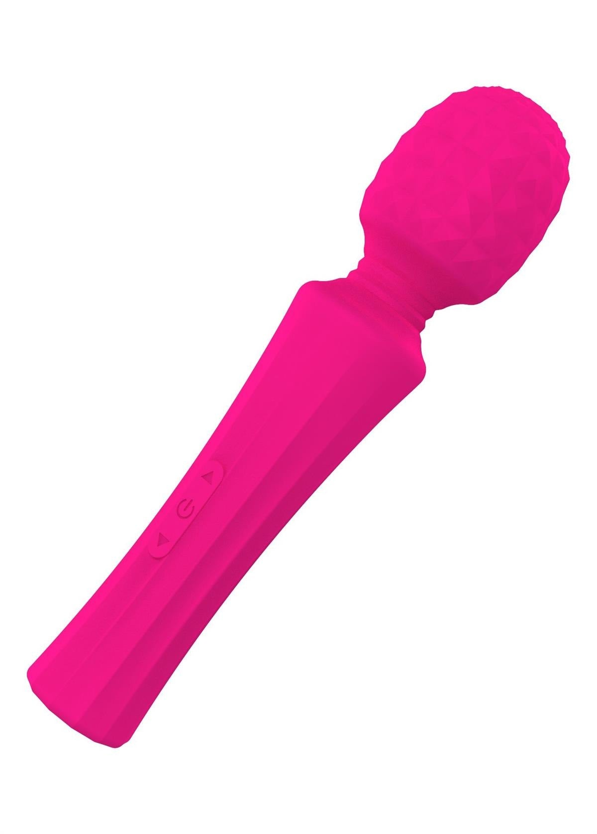 Bossoftoys - 22-00029 - Power wand Massager - Rechargeable - Silicone - 10 Function - Pink - Colour Box