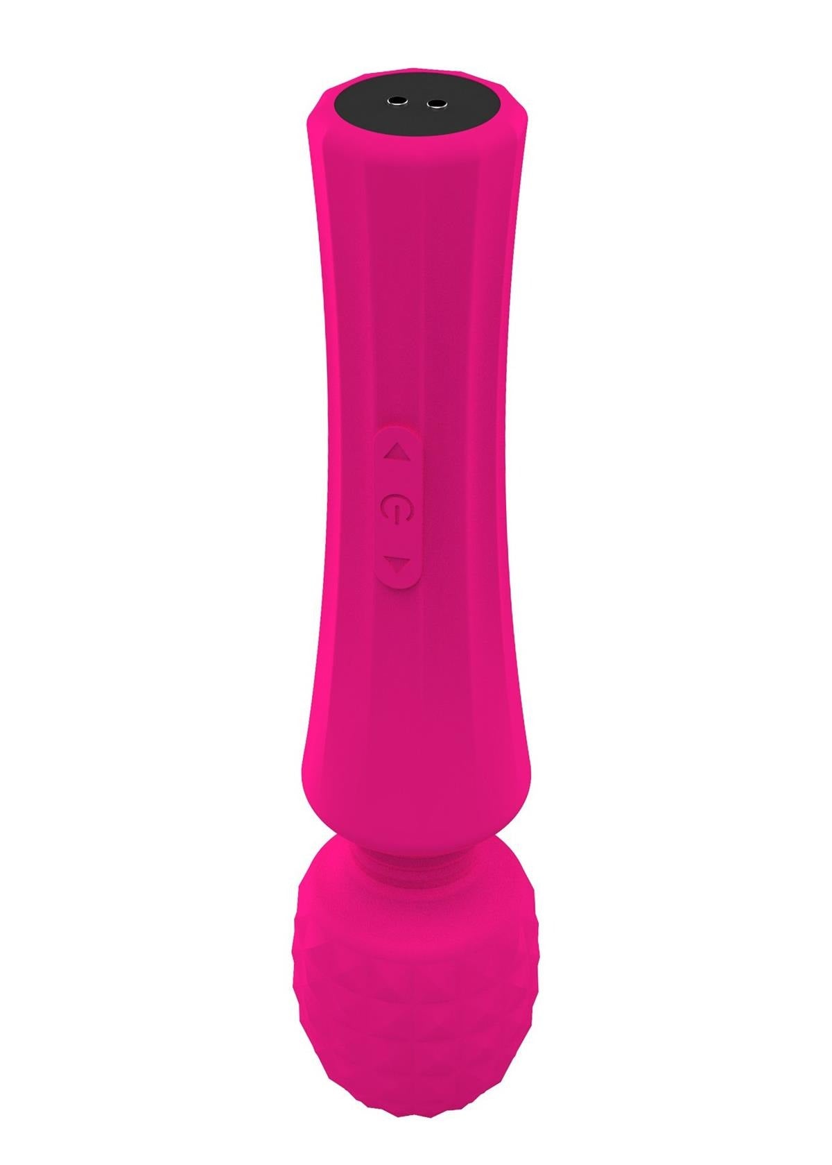 Bossoftoys - 22-00029 - Power wand Massager - Rechargeable - Silicone - 10 Function - Pink - Colour Box