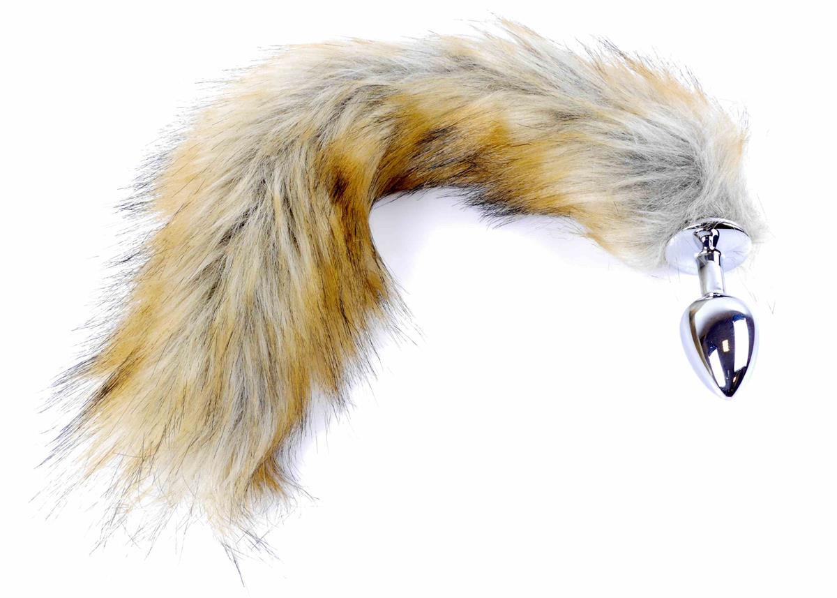 Bossoftoys - 64-00098 - Plug with brown  fox tail - 45 cm - big size